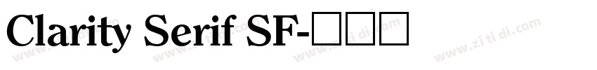 Clarity Serif SF字体转换